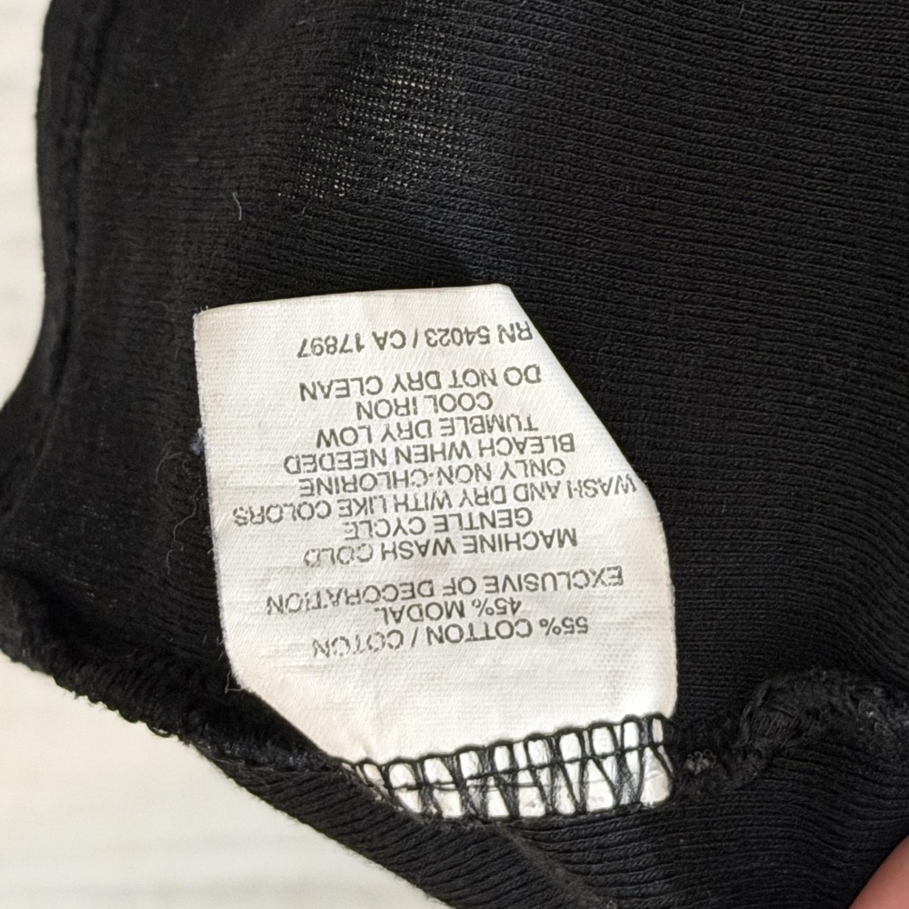 Vintage Old Navy Shirt Womens XXL Black Y2K Turtleneck Henley Long Sleeve Ribbed - Picture 13 of 16